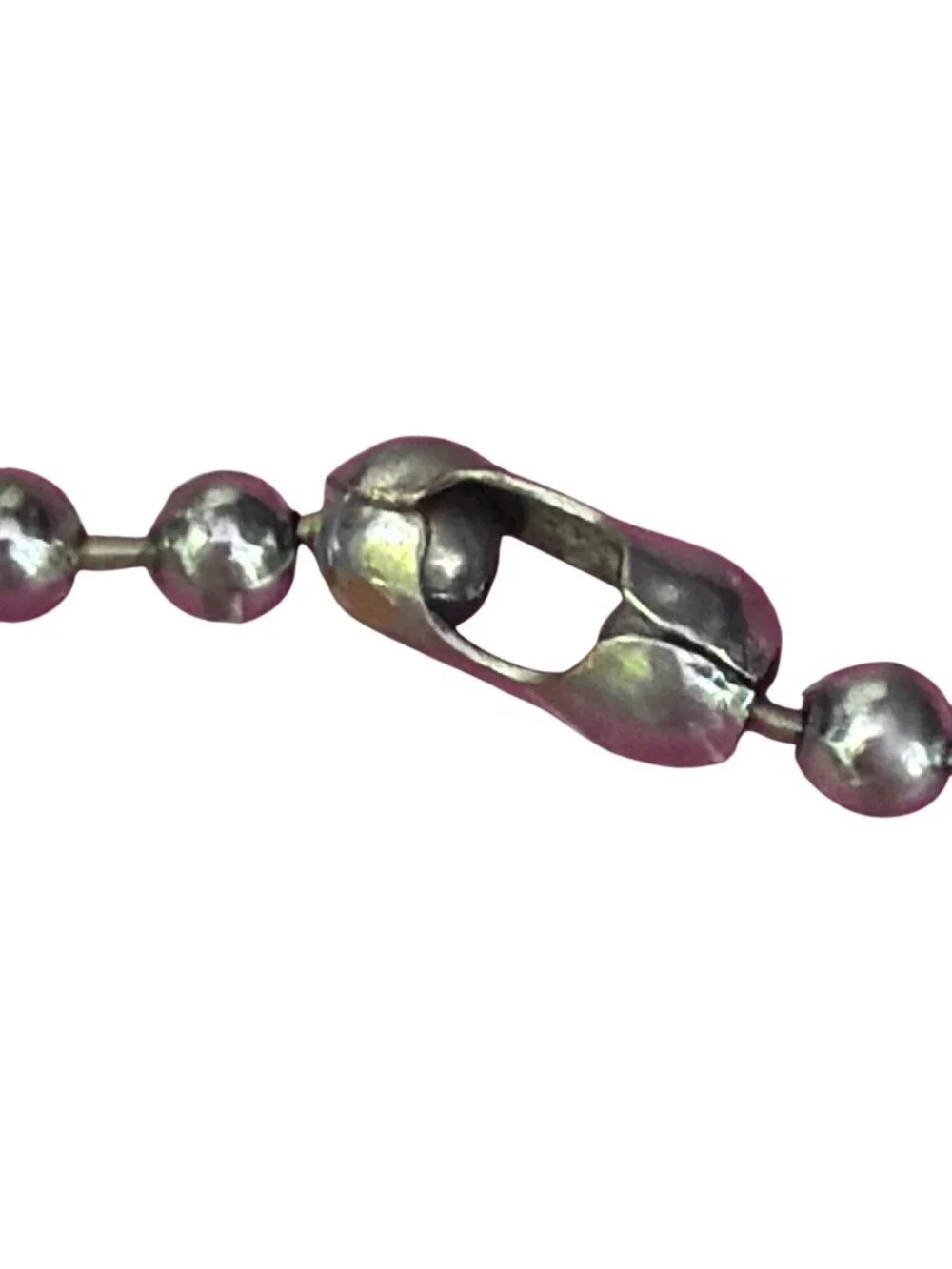 Vintage Stainless Steel Ball Bead Bracelet Anklet Biker Moto 10